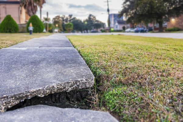 Sidewalk Crack Repair in Lawrence