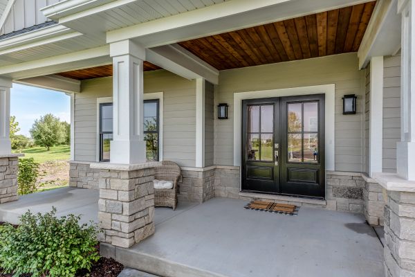 Porch Concrete Patching in Lawrence